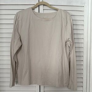 a new day Women's Beige Long Sleeve Top